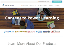Tablet Screenshot of infobase.com